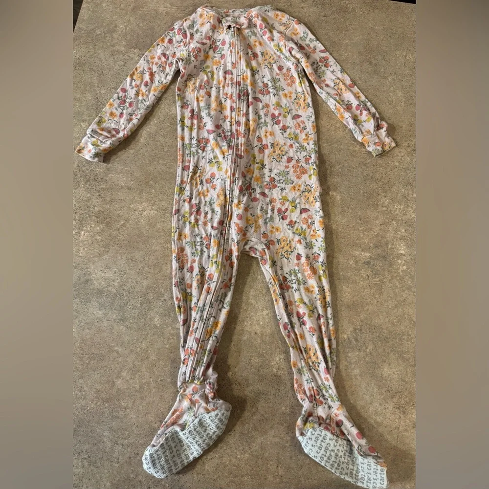 Carter's - 3 Pack Pink and Cream Kids Footies Pajamas, Size 12M